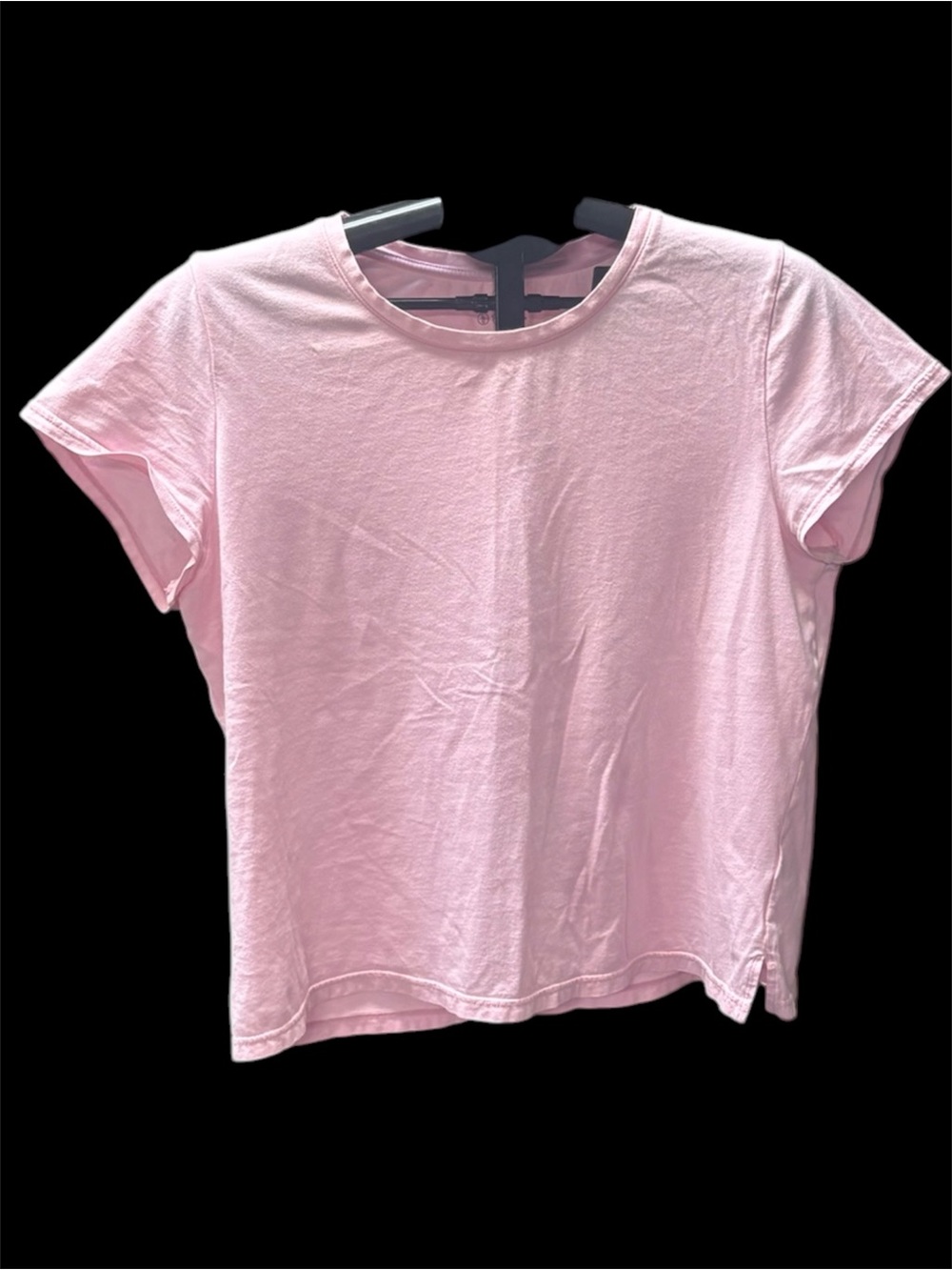 🔥$2, min. purchase $10, Midnight by Carole Hochman Soft Pink Short Sleeve Crew T